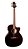 Violão Seizi Supreme Mirai Evolution Ryu Cutaway Black Trans Efeitos - Imagem 1