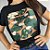 Camiseta Feminina T-Shirt Luxo Preta com Acessórios Estampa Cajus - Imagem 1