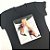 Camiseta Feminina T-Shirt Luxo Preta com Acessórios Estampa Scarpn Laço - Imagem 6