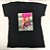 Camiseta Feminina T-Shirt Luxo Preta com Acessórios Estampa Scarpin Brilho Onça - Imagem 1
