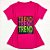 Camiseta Feminina T-Shirt Luxo Rosa Pink com Acessórios Estampa Trend - Imagem 1