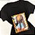 Camiseta Feminina T-Shirt Luxo Preta com Acessórios Estampa Look Onça - Imagem 3