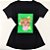 Camiseta Feminina T-Shirt Luxo Preta com Acessórios Estampa Onça Chiclé - Imagem 1