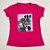Camiseta Feminina T-Shirt Luxo Rosa Pink com Acessórios Estampa Zebra - Imagem 4
