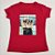 Camiseta Feminina T-Shirt Luxo Vermelha com Acessórios Estampa Cachorrinha com Óculos - Imagem 4