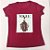 Camiseta Feminina T-Shirt Luxo Marsala com Acessórios Estampa Vogue Vestido - Imagem 2