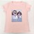 Camiseta Feminina T-Shirt Luxo Rosa Claro Bebê com Acessórios Estampa Cachorro Shih Tzu - Imagem 2