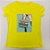 Camiseta Feminina T-Shirt Luxo Amarela com Acessórios Estampa Bolsa - Imagem 2