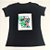 Camiseta Feminina T-Shirt Luxo Preta com Acessórios Estampa Arara Amazing - Imagem 3