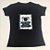 Camiseta Feminina T-Shirt Luxo Preta com Acessórios Estampa Cachorro Bad Dog - Imagem 2