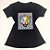 Camiseta Feminina T-Shirt Luxo Preta com Acessórios Estampa Onça Rainha - Imagem 1