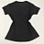 Camiseta Feminina T-Shirt Básica Lisa Preta - Imagem 2