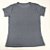 Camiseta Feminina T-Shirt Básica Lisa Cinza Escuro - Imagem 1