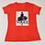 Camiseta Feminina T-Shirt Luxo Laranja com Acessórios Estampa Vestido Preto - Imagem 2