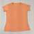 Camiseta Feminina T-Shirt Básica Lisa Laranja Claro Coral - Imagem 2