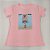 Camiseta Feminina T-Shirt Luxo Rosa Claro Bebê com Acessórios Estampa Bolsa Sandália - Imagem 2