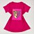 Camiseta Feminina T-Shirt Luxo Rosa Pink com Acessórios Estampa Onça Rosa - Imagem 1