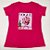 Camiseta Feminina T-Shirt Luxo Rosa Pink com Acessórios Estampa Revista Vogue - Imagem 3