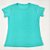 Camiseta Feminina T-Shirt Básica Lisa Verde Água - Imagem 2