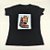 Camiseta Feminina T-Shirt Preta com Acessórios Estampa Cachorro na Bota - Imagem 4
