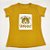 Camiseta Feminina T-Shirt Mostarda com Acessórios Estampa Onça Jungle - Imagem 2