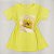 Camiseta Feminina T-Shirt Amarelo Bebê com Acessórios Estampa Bolsa Amarela - Imagem 1