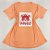 Camiseta Feminina T-Shirt Coral Laranja Claro com Strass Estampa Onça Jungle - Imagem 1