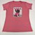 Camiseta Feminina T-Shirt Rosa Escuro com Strass Estampa Yorkshire Rosa - Imagem 2