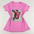 Camiseta Feminina T-Shirt Rosa Chiclete com Strass Estampa Tênis Star Rosa - Imagem 1
