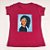 Camiseta Feminina T-Shirt Marsala com Strass Estampa Mulher com Faixa - Imagem 2