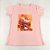Camiseta Feminina T-Shirt Rosa Claro Bebê com Strass Estampa Bolsa Rosa - Imagem 5