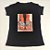 Camiseta Feminina T-Shirt Preta com Strass Estampa Rasteira de Zebra - Imagem 4
