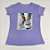 Camiseta Feminina T-Shirt Lilás com Strass Estampa Tênis Glamour Rosa - Imagem 4