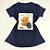Camiseta Feminina T-Shirt Marinho com Strass Estampa Ursinho Good Morning Café - Imagem 1