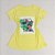 Camiseta Feminina T-Shirt Amarelo Bebê com Strass Estampa Arara Amazing - Imagem 3