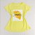 Camiseta Feminina T-Shirt Amarelo Bebê com Strass Estampa Amor Amarelo - Imagem 1
