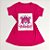 Camiseta Feminina T-Shirt Pink com Strass Estampa Onça Jungle Pink - Imagem 1