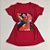 Camiseta Feminina T-Shirt Vermelho com Strass Estampa Scarpin Vermelho Luxo - Imagem 1