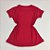 Camiseta Feminina T-Shirt Vermelho com Strass Estampa Lisa - Imagem 1