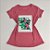 Camiseta Feminina T-Shirt Rosa Escuro com Strass Estampa Arara Amazing - Imagem 1