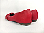 Sapatilha Vermelha Bico Redondo com Faixa - Imagem 4