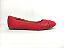 Sapatilha Vermelha Bico Redondo com Faixa - Imagem 5