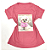 Camiseta Feminina T-Shirt Rosa Escuro Estampa Cachorro Roupa Rosa - Imagem 1