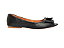 Peep Toe Preto Laço Liso - Imagem 3