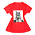 Camiseta Feminina T-Shirt Laranja Gatinho Fashion - Imagem 1