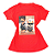 Camiseta Feminina T-Shirt Laranja Cachorros Fashion - Imagem 1