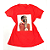 Camiseta Feminina T-Shirt Laranja Mulher Trança - Imagem 1