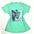 Camiseta Feminina T-Shirt Verde Bebê Tênis Verde - Imagem 1