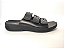 Sandália Papete Confort Preto Ortopédica com Tiras em Velcro - Imagem 2