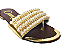 Rasteira Luxo Dourada com Pérolas e Strass - Imagem 2
